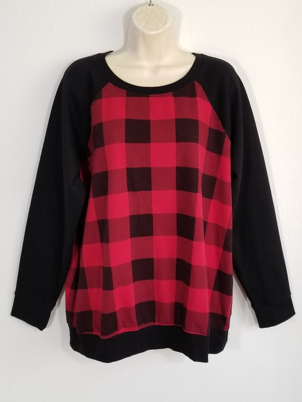 TORRID Size 2 Cozy Fleece Raglan Sweatshirt Top 6935E1M